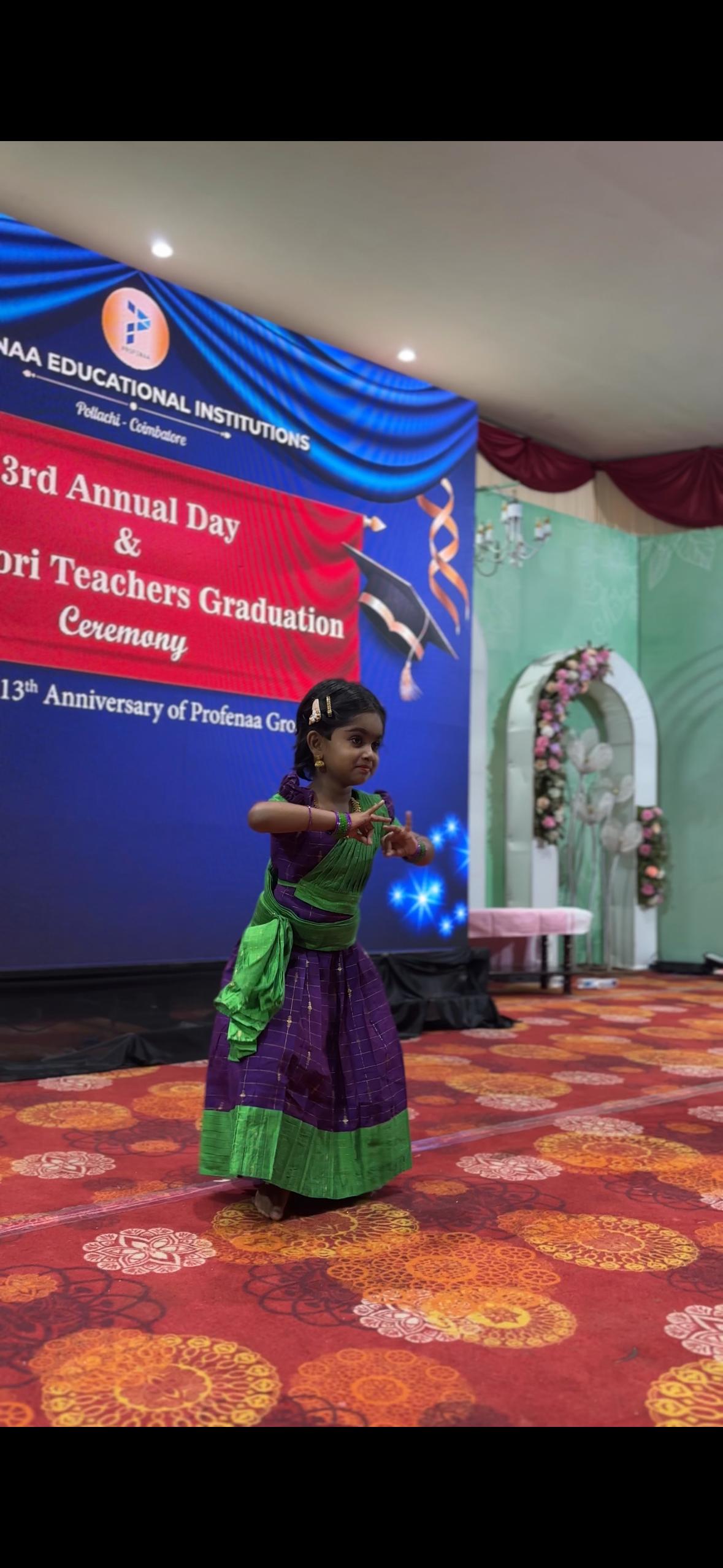 Kids school annual day event at a top kindergarten in Pollachi